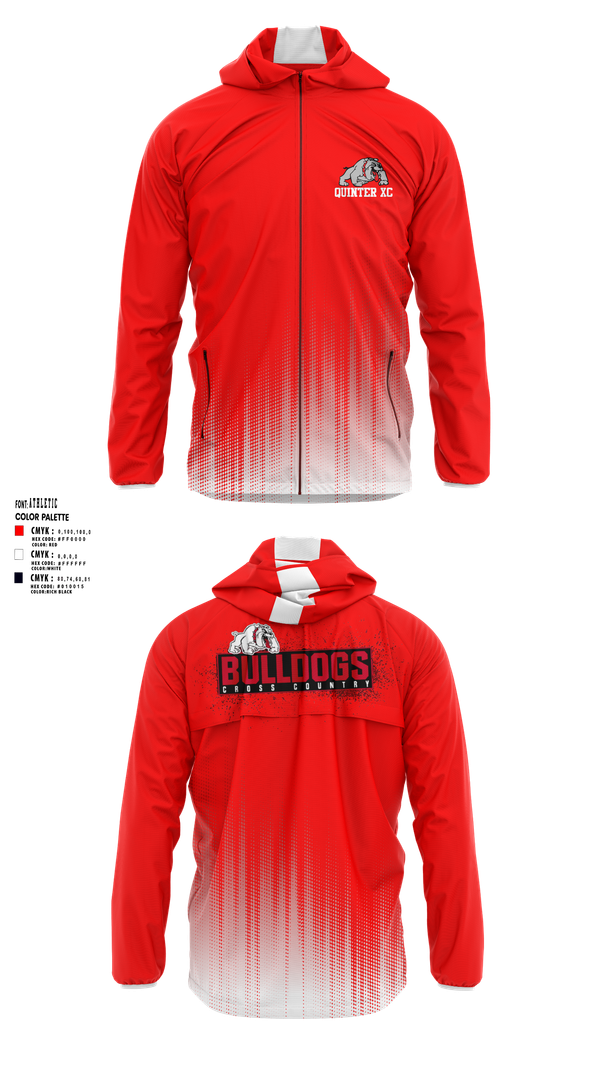 Windbreaker, Quinter XC, Cross Country, Teamtime, Team time, sublimation, custom sports apparel, team uniforms, spirit wear, spiritwear, sports uniforms, custom shirts, team store, custom team store, fundraiser sports, apparel fundraiser