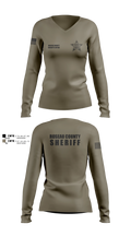 Roseau County Sheriff’s Office Women's Long Sleeve V-neck Shirt - 10