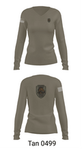 DET3 935TH ASB 69404994 Women's Long Sleeve V-neck Shirt - 11