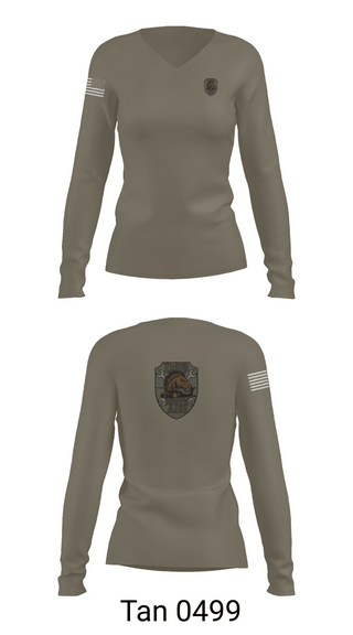 Womens Long Sleeve Vneck Shirt, DET3 935TH ASB, National Guard, Teamtime, Team time, sublimation, custom sports apparel, team uniforms, spirit wear, spiritwear, sports uniforms, custom shirts, team store, custom team store, fundraiser sports, apparel fundraiser