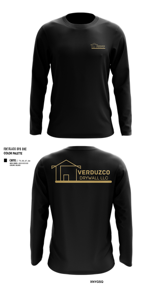 Long Sleeve Performance Shirt, Verduzco Drywall, , Teamtime, Team time, sublimation, custom sports apparel, team uniforms, spirit wear, spiritwear, sports uniforms, custom shirts, team store, custom team store, fundraiser sports, apparel fundraiser