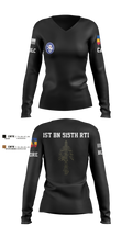 1st BN 515th RTI 17257625 Women's Long Sleeve V-neck Shirt - 7