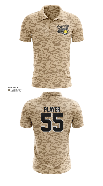 Louisiana Action Short Sleeve Performance Polo - 21