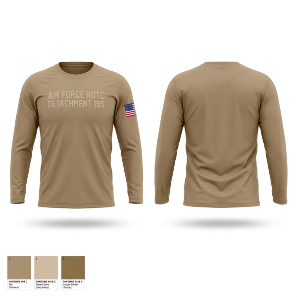 Long Sleeve Performance Shirt, Air Force ROTC Detachment 195, Air Force, Teamtime, Team time, sublimation, custom sports apparel, team uniforms, spirit wear, spiritwear, sports uniforms, custom shirts, team store, custom team store, fundraiser sports, apparel fundraiser