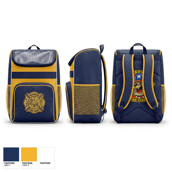 Gear Bag, Marion Fire Rescue, Fire Department, Teamtime, Team time, sublimation, custom sports apparel, team uniforms, spirit wear, spiritwear, sports uniforms, custom shirts, team store, custom team store, fundraiser sports, apparel fundraiser