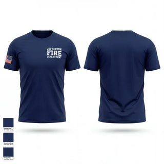 Short Sleeve Performance Shirt, JEFFERSON FIRE DEPARTMENT, Fire Department, Teamtime, Team time, sublimation, custom sports apparel, team uniforms, spirit wear, spiritwear, sports uniforms, custom shirts, team store, custom team store, fundraiser sports, apparel fundraiser