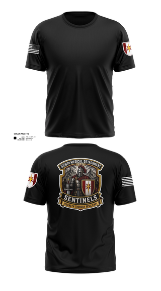 Old School Cotton Feel Shirt, 528th MED DET COSC, Army, Teamtime, Team time, sublimation, custom sports apparel, team uniforms, spirit wear, spiritwear, sports uniforms, custom shirts, team store, custom team store, fundraiser sports, apparel fundraiser