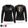 S6 HHC 3SFG(A) Women's Long Sleeve V-neck Shirt - 1