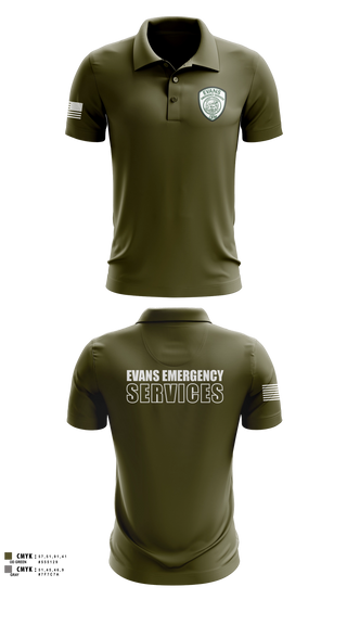 Short Sleeve Performance Polo, Evans Emergency Services, Fire Department, Teamtime, Team time, sublimation, custom sports apparel, team uniforms, spirit wear, spiritwear, sports uniforms, custom shirts, team store, custom team store, fundraiser sports, apparel fundraiser