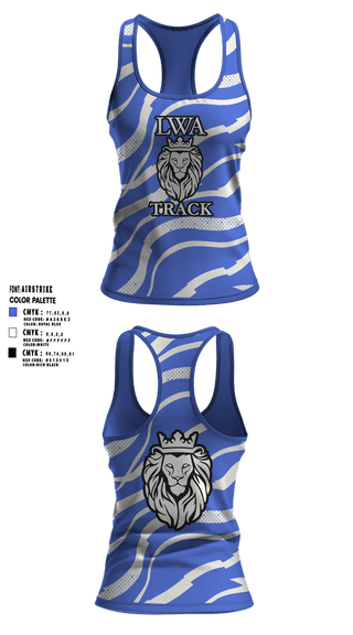 Womens Track Singlet, LWA Track, Track & Field, Teamtime, Team time, sublimation, custom sports apparel, team uniforms, spirit wear, spiritwear, sports uniforms, custom shirts, team store, custom team store, fundraiser sports, apparel fundraiser
