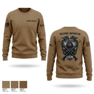 Crew Neck Sweatshirt, NTTC Lackland Weps Unit, Navy, Teamtime, Team time, sublimation, custom sports apparel, team uniforms, spirit wear, spiritwear, sports uniforms, custom shirts, team store, custom team store, fundraiser sports, apparel fundraiser