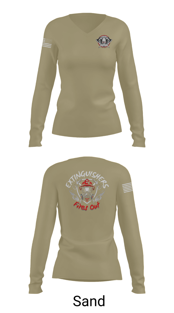 Womens Long Sleeve Vneck Shirt, HQ PLT, HHC, 508th MP BN (D), , Teamtime, Team time, sublimation, custom sports apparel, team uniforms, spirit wear, spiritwear, sports uniforms, custom shirts, team store, custom team store, fundraiser sports, apparel fundraiser