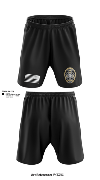 Athletic Shorts With Pockets, Farmersville PD, Police, Teamtime, Team time, sublimation, custom sports apparel, team uniforms, spirit wear, spiritwear, sports uniforms, custom shirts, team store, custom team store, fundraiser sports, apparel fundraiser