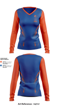 Catskill Volleyball 51447521 Women's Long Sleeve V-neck Shirt - 2