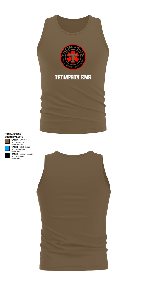 Tank Top, Thompson EMS, , Teamtime, Team time, sublimation, custom sports apparel, team uniforms, spirit wear, spiritwear, sports uniforms, custom shirts, team store, custom team store, fundraiser sports, apparel fundraiser