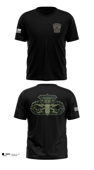 Short Sleeve Performance Shirt, Arlington County Bomb Squad, Fire Department, Teamtime, Team time, sublimation, custom sports apparel, team uniforms, spirit wear, spiritwear, sports uniforms, custom shirts, team store, custom team store, fundraiser sports, apparel fundraiser