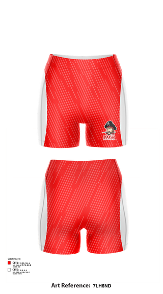 Womens Shorts, Page High School Volleyball, Women's Volleyball, Teamtime, Team time, sublimation, custom sports apparel, team uniforms, spirit wear, spiritwear, sports uniforms, custom shirts, team store, custom team store, fundraiser sports, apparel fundraiser