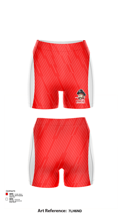 Womens Shorts, Page High School Volleyball, Women's Volleyball, Teamtime, Team time, sublimation, custom sports apparel, team uniforms, spirit wear, spiritwear, sports uniforms, custom shirts, team store, custom team store, fundraiser sports, apparel fundraiser