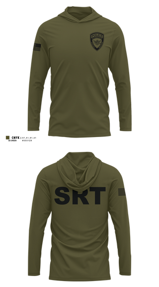 Long Sleeve Hooded Sun Shirt, Southern Maine Special Response Team, Police, Teamtime, Team time, sublimation, custom sports apparel, team uniforms, spirit wear, spiritwear, sports uniforms, custom shirts, team store, custom team store, fundraiser sports, apparel fundraiser