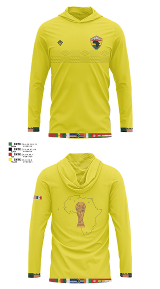 Long Sleeve Performance Shirt with hood, GHANSU W.C. 2026, Men's Soccer, Teamtime, Team time, sublimation, custom sports apparel, team uniforms, spirit wear, spiritwear, sports uniforms, custom shirts, team store, custom team store, fundraiser sports, apparel fundraiser