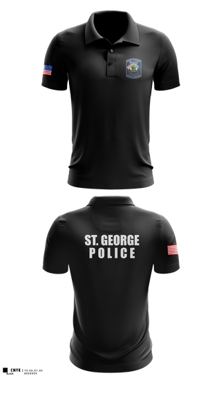 Short Sleeve Performance Polo, St. George police dept, Police, Teamtime, Team time, sublimation, custom sports apparel, team uniforms, spirit wear, spiritwear, sports uniforms, custom shirts, team store, custom team store, fundraiser sports, apparel fundraiser