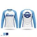 Shoreline Breakers 12u Royal Long Sleeve Performance Shirt 2