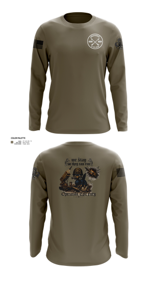 Long Sleeve Performance Shirt, A/2-43 ADA, Army, Teamtime, Team time, sublimation, custom sports apparel, team uniforms, spirit wear, spiritwear, sports uniforms, custom shirts, team store, custom team store, fundraiser sports, apparel fundraiser