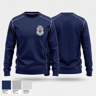 Crew Neck Sweatshirt, Wright Patterson Air Force Base Police Department, Police, Teamtime, Team time, sublimation, custom sports apparel, team uniforms, spirit wear, spiritwear, sports uniforms, custom shirts, team store, custom team store, fundraiser sports, apparel fundraiser