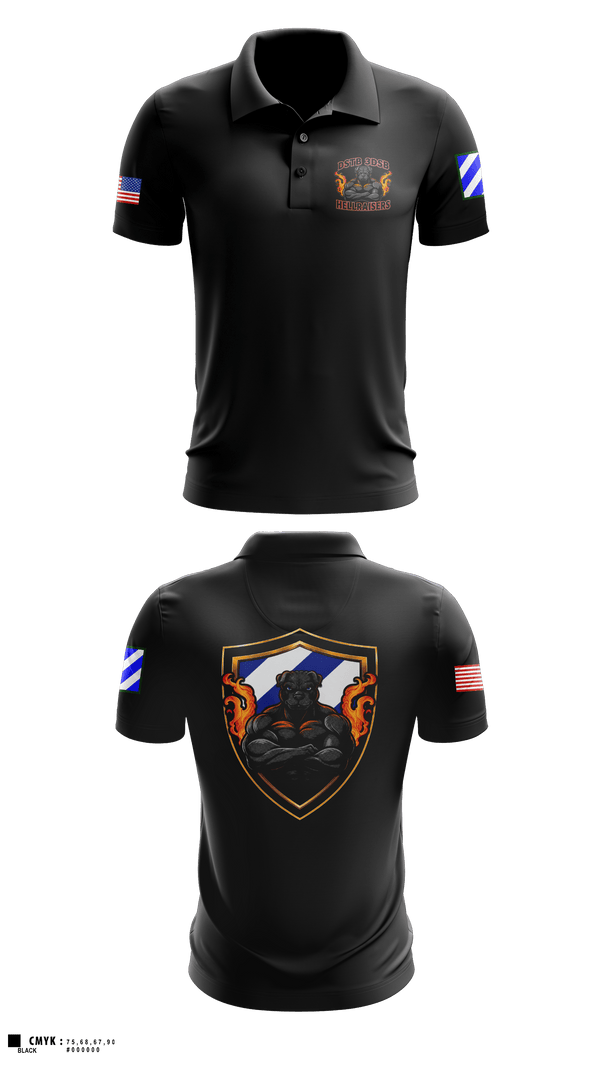 Short Sleeve Performance Polo, DSTB, 3DSB, Army, Teamtime, Team time, sublimation, custom sports apparel, team uniforms, spirit wear, spiritwear, sports uniforms, custom shirts, team store, custom team store, fundraiser sports, apparel fundraiser