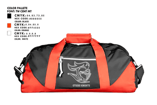 Duffle Bag, Otsego Knights, Track & Field, Teamtime, Team time, sublimation, custom sports apparel, team uniforms, spirit wear, spiritwear, sports uniforms, custom shirts, team store, custom team store, fundraiser sports, apparel fundraiser