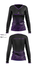 Danceworks 76042035 Women's Long Sleeve V-neck Shirt - 2