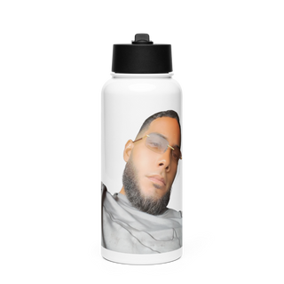 Luis 37624359 Stainless Steel Water Bottle with a Straw Lid