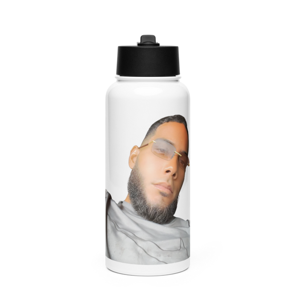 Luis 37624359 Stainless Steel Water Bottle with a Straw Lid