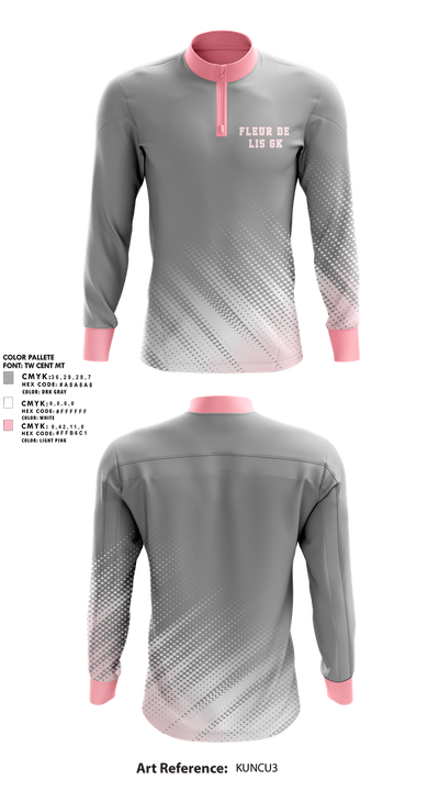 Fleur de Lis GK 35360512 Quarter Zip Jacket - 1