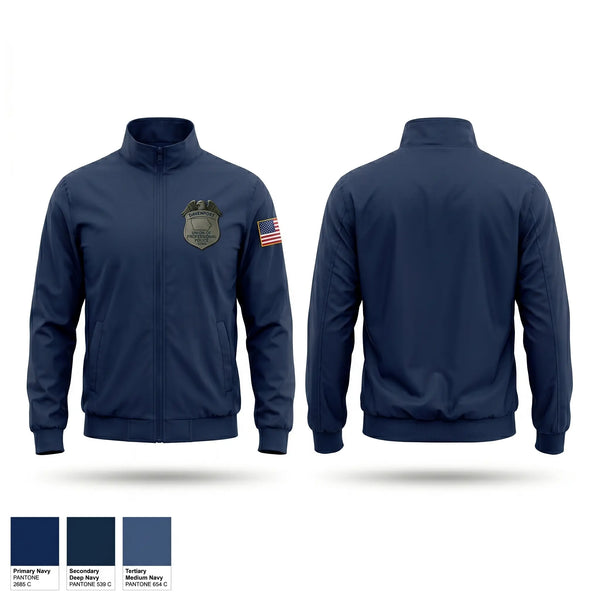 Windbreaker, Davenport Union of Professional Police, Police, Teamtime, Team time, sublimation, custom sports apparel, team uniforms, spirit wear, spiritwear, sports uniforms, custom shirts, team store, custom team store, fundraiser sports, apparel fundraiser