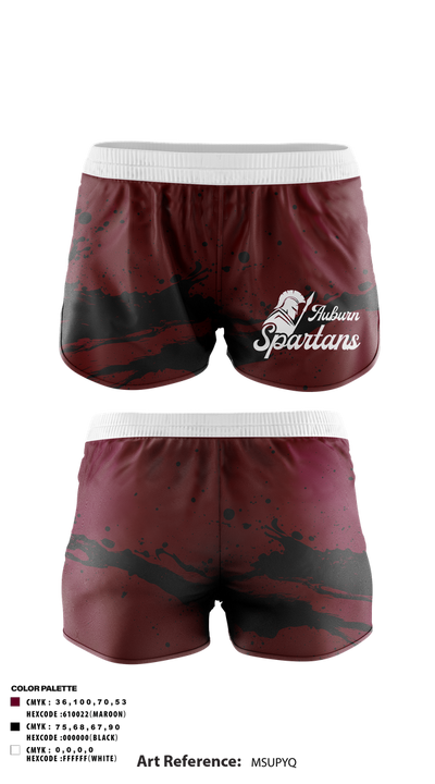 Auburn Spartans 93262128 Track Shorts - 2
