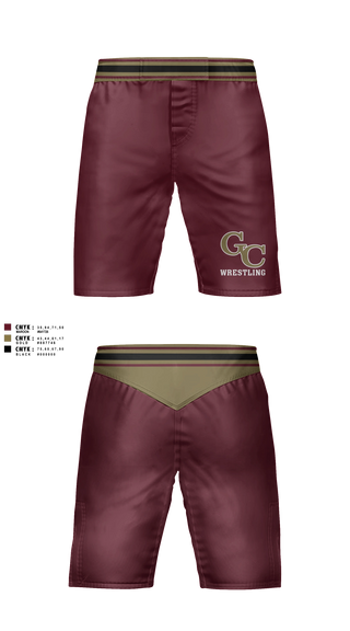 Fight Shorts, George County, Wrestling, Teamtime, Team time, sublimation, custom sports apparel, team uniforms, spirit wear, spiritwear, sports uniforms, custom shirts, team store, custom team store, fundraiser sports, apparel fundraiser
