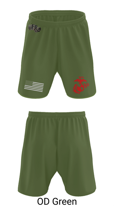 H&S Battalion HQ CO Station Motor T 63932738 Athletic Shorts With Pockets - 49