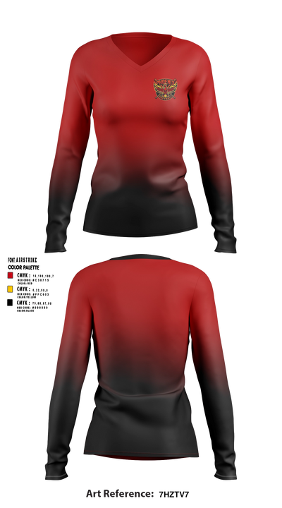 Phoenix Softball Women's Long Sleeve V-neck Shirt - 10