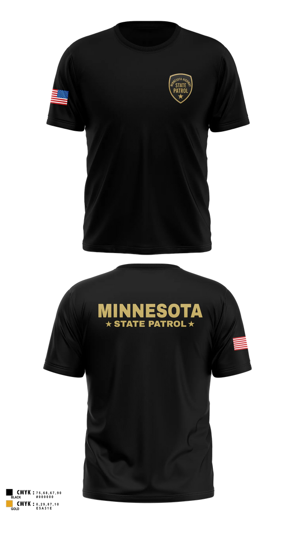Old School Cotton Shirt, Minnesota State Patrol, Police, Teamtime, Team time, sublimation, custom sports apparel, team uniforms, spirit wear, spiritwear, sports uniforms, custom shirts, team store, custom team store, fundraiser sports, apparel fundraiser