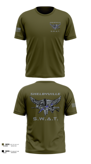 Old School Cotton Feel Shirt, Shelbyville SWAT, Police, Teamtime, Team time, sublimation, custom sports apparel, team uniforms, spirit wear, spiritwear, sports uniforms, custom shirts, team store, custom team store, fundraiser sports, apparel fundraiser