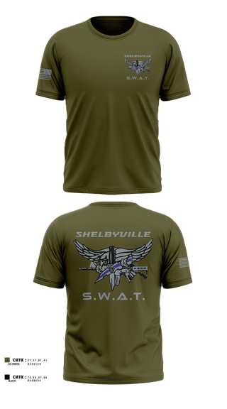 Short Sleeve Performance Shirt, Shelbyville SWAT, Police, Teamtime, Team time, sublimation, custom sports apparel, team uniforms, spirit wear, spiritwear, sports uniforms, custom shirts, team store, custom team store, fundraiser sports, apparel fundraiser