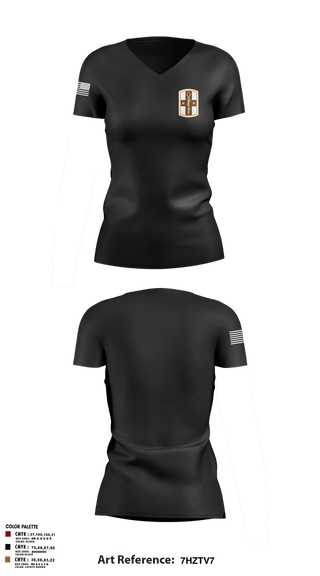 Womens Short Sleeve Vneck Shirt, 441 medical company ground ambulance, , Teamtime, Team time, sublimation, custom sports apparel, team uniforms, spirit wear, spiritwear, sports uniforms, custom shirts, team store, custom team store, fundraiser sports, apparel fundraiser