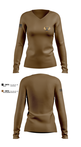 Womens Long Sleeve Vneck Shirt, Barren County TAC Team, , Teamtime, Team time, sublimation, custom sports apparel, team uniforms, spirit wear, spiritwear, sports uniforms, custom shirts, team store, custom team store, fundraiser sports, apparel fundraiser