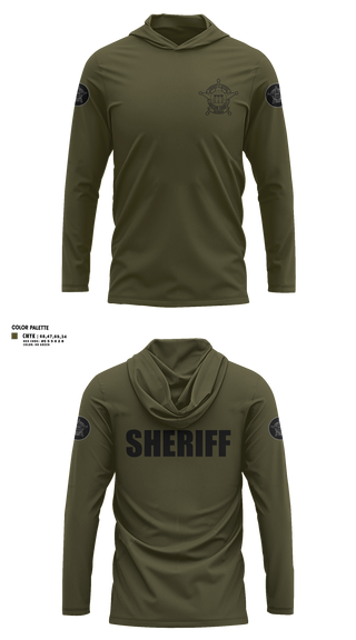 Long Sleeve Performance Shirt with hood, Bartow County Sheriff’s Office, Police, Teamtime, Team time, sublimation, custom sports apparel, team uniforms, spirit wear, spiritwear, sports uniforms, custom shirts, team store, custom team store, fundraiser sports, apparel fundraiser
