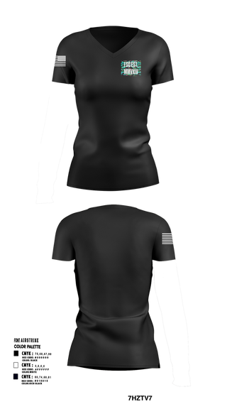 Womens Short Sleeve Vneck Shirt, D.B. Coopers, Army, Teamtime, Team time, sublimation, custom sports apparel, team uniforms, spirit wear, spiritwear, sports uniforms, custom shirts, team store, custom team store, fundraiser sports, apparel fundraiser