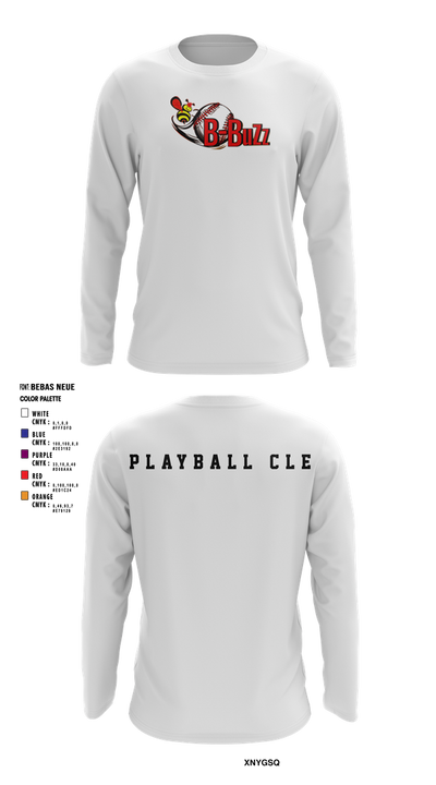 B Buzz Baseball League 75019054 Long Sleeve Performance Shirt 3