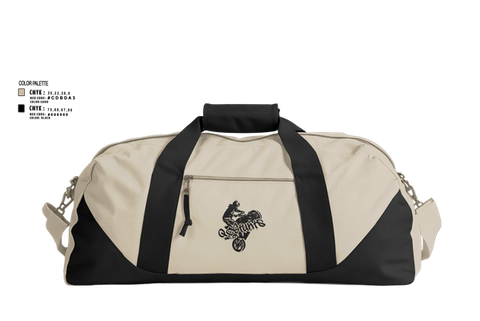 Duffle Bag, QCStunts, E-Sports, Teamtime, Team time, sublimation, custom sports apparel, team uniforms, spirit wear, spiritwear, sports uniforms, custom shirts, team store, custom team store, fundraiser sports, apparel fundraiser