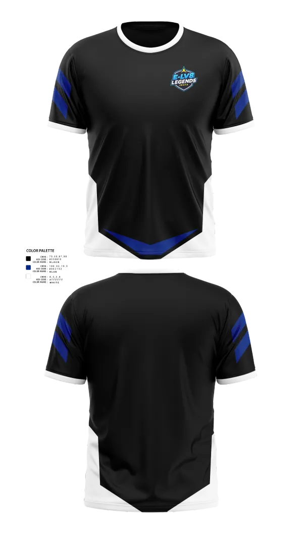 Short Sleeve Performance Shirt, E-LV8 Legends, Men's Volleyball, Teamtime, Team time, sublimation, custom sports apparel, team uniforms, spirit wear, spiritwear, sports uniforms, custom shirts, team store, custom team store, fundraiser sports, apparel fundraiser