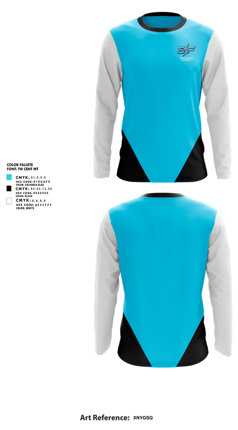 Long Sleeve Performance Shirt, Strikeforce, Baseball, Teamtime, Team time, sublimation, custom sports apparel, team uniforms, spirit wear, spiritwear, sports uniforms, custom shirts, team store, custom team store, fundraiser sports, apparel fundraiser